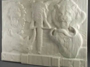 3D Landscape — African Safari 2 carved by Paul's Pens n Things