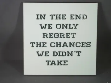 Mosaic Sign — Regret carved by Paul's Pens n Things