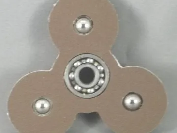 Fidget Spinner — 3 Round Lobes without Grooves cut by Paul's Pens n Things