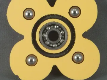 Fidget Spinner — 4 Round Lobes with Grooves cut by Paul's Pens n Things