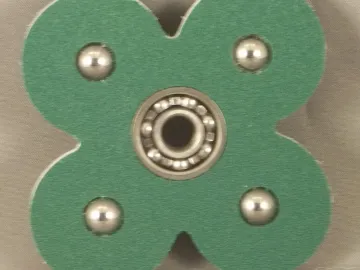 Fidget Spinner — 4 Round Lobes without Grooves cut by Paul's Pens n Things