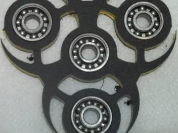 Fidget Spinner — Biohazard Symbol cut by Paul's Pens n Things