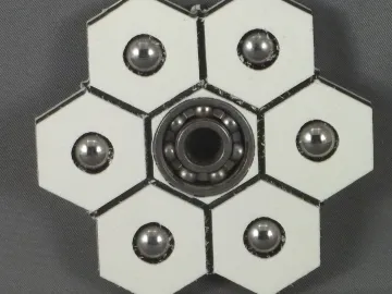 Fidget Spinner — Hex Pattern cut by Paul's Pens n Things